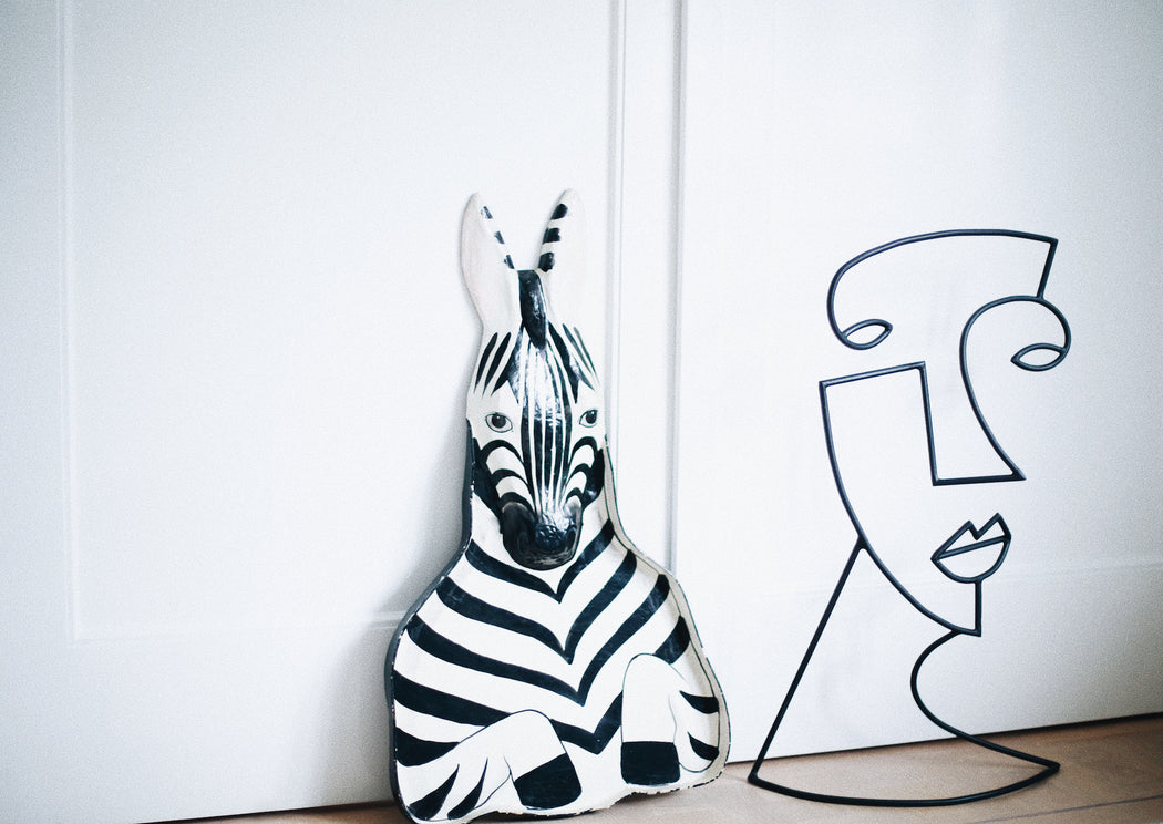 This is a shop, mask, zebra, unique, interior, India